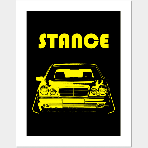 w210 tuning stance Wall Art by WOS